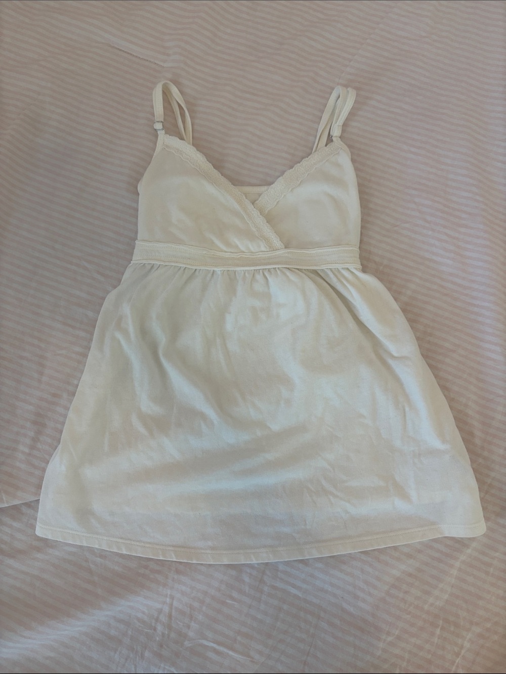 RARE No Boundaries White Babydoll Top with Tie Back
